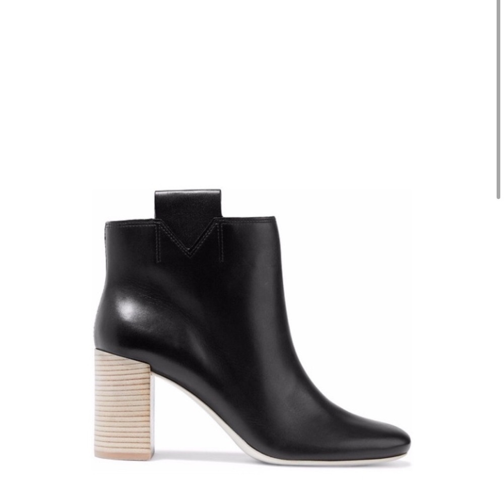 Mercedes Castillo / Bailee black Leather Booties ankle boots 36.5 6.5